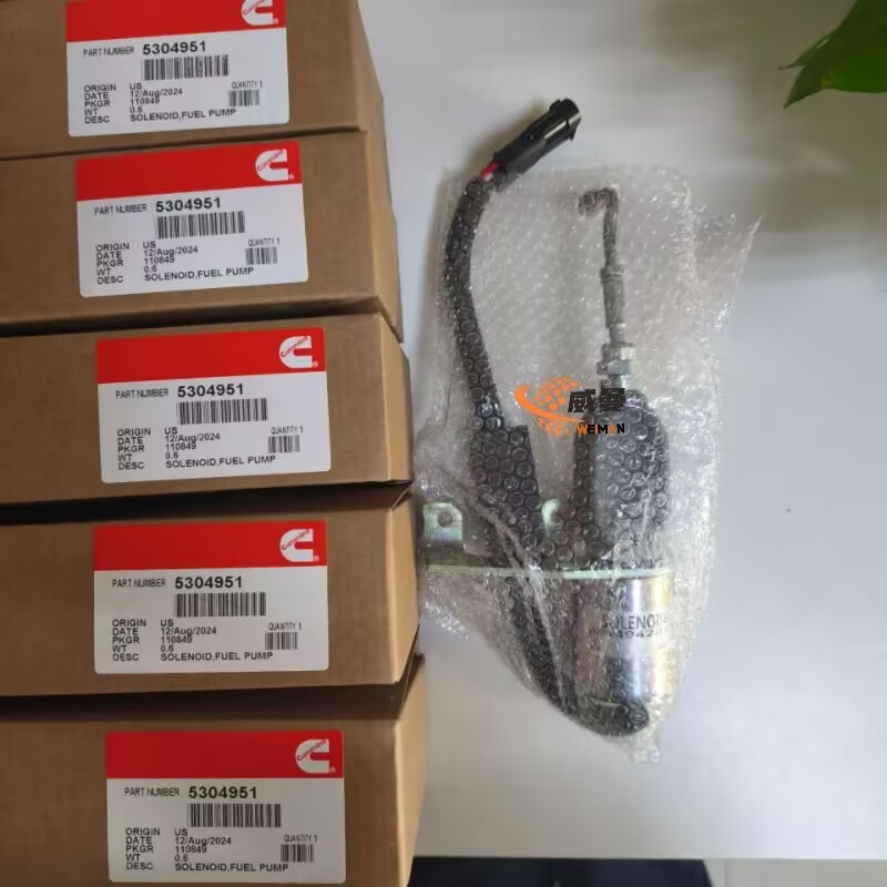Cummins QSL9.3 QSL Engine Parts Fuel Pump Solenoid 5304951 for machine with good price